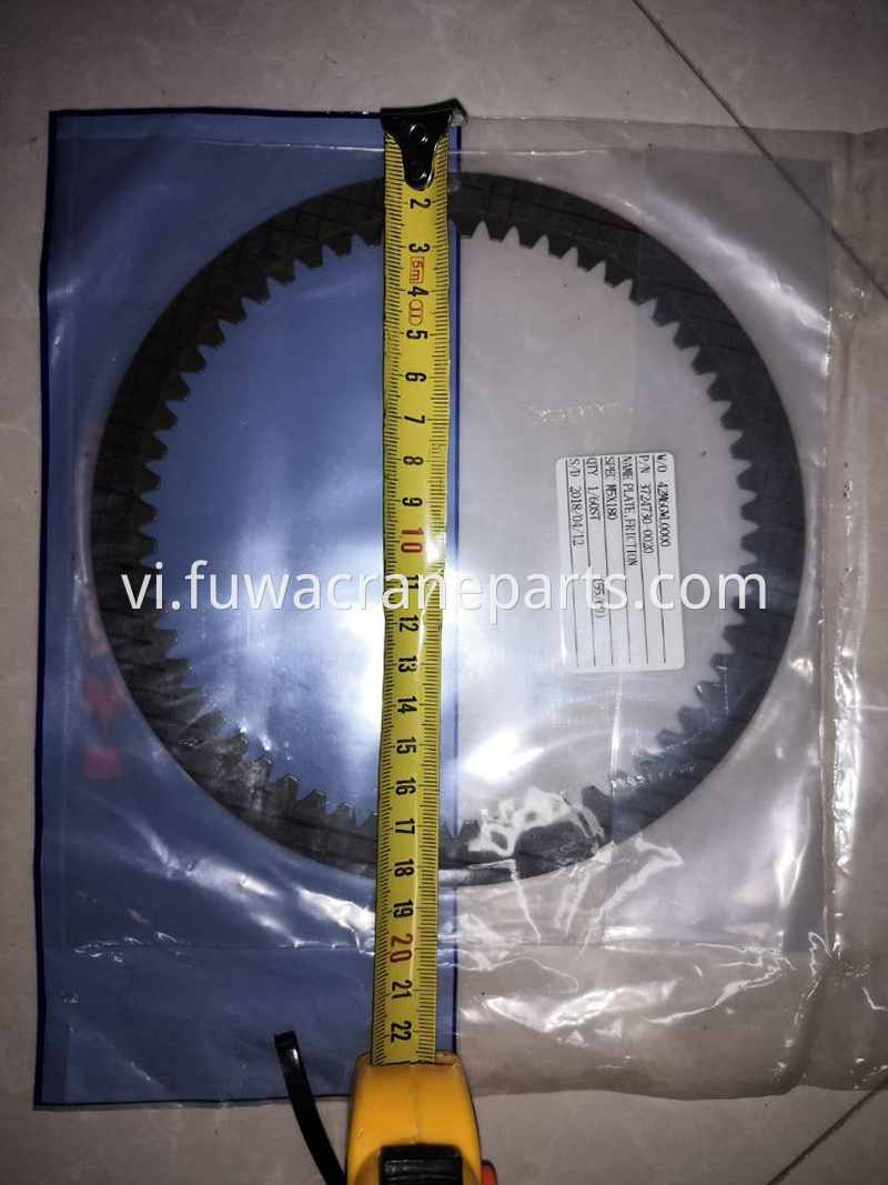 Driven slewing brake disk